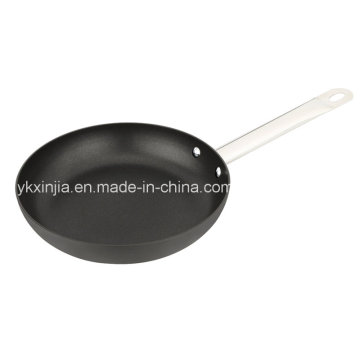 24cm Alumínio rígido anodizado Fry Pan com aço Stainess alça